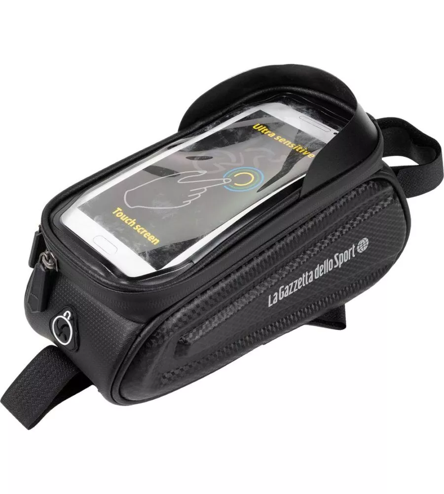 BORSA PER BICICLETTA GAZZETTA DELLO SPORT "CRONO" IDROREPELLENTE, 11X13X24 CM