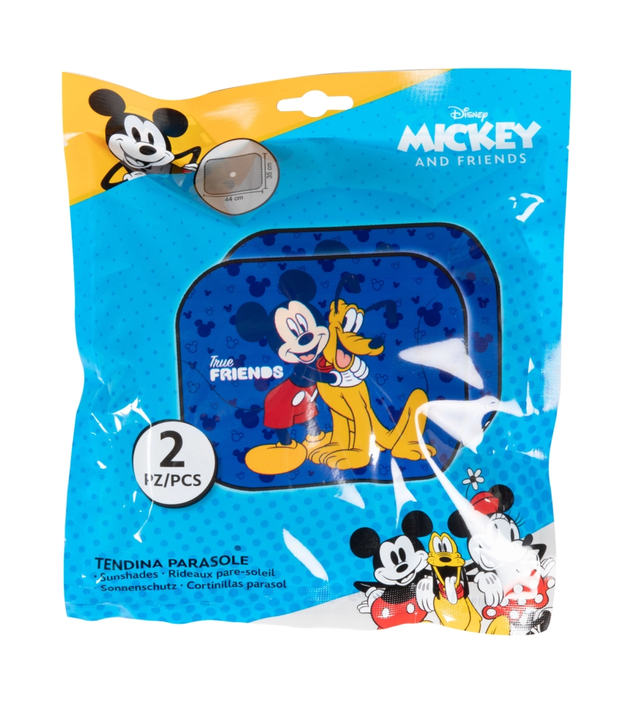 COPPIA TENDINE AUTO LATERALI "DISNEY MICKEY MOUSE" 44X35 CM