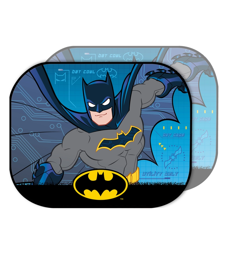 COPPIA TENDINE AUTO LATERALI "BATMAN" 44X35 CM