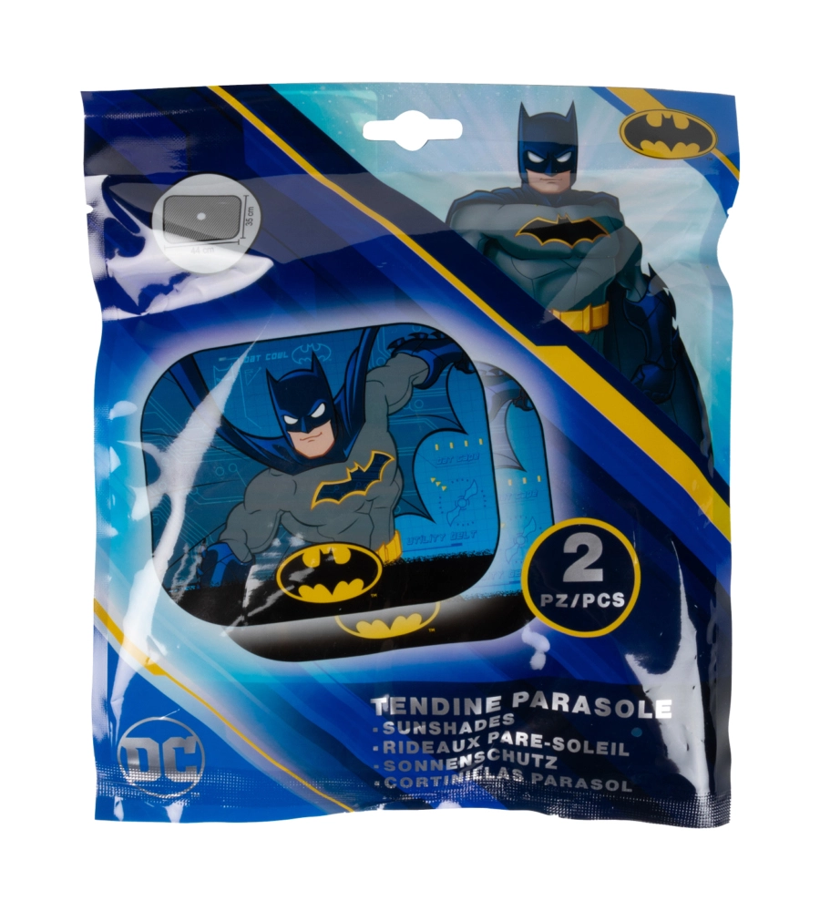 COPPIA TENDINE AUTO LATERALI "BATMAN" 44X35 CM