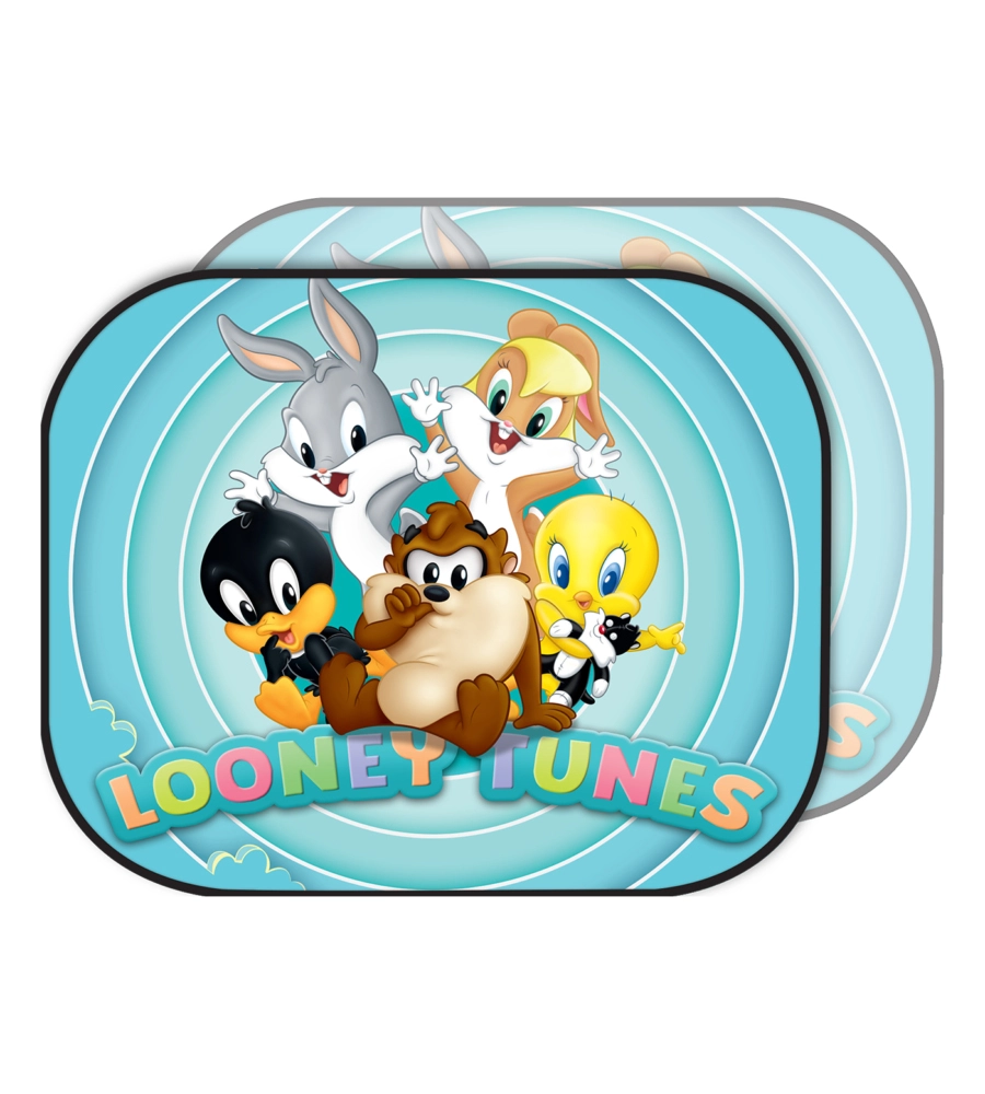 COPPIA TENDINE AUTO LATERALI "LOONEY TUNES" 44X35 CM