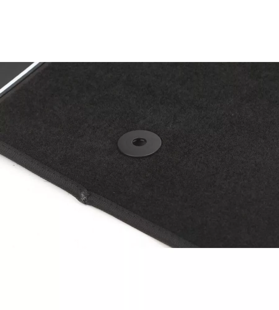 SET 4 PEZZI TAPPETI MOQUETTE PER AUTO SPARCO GRIGIO E NERO