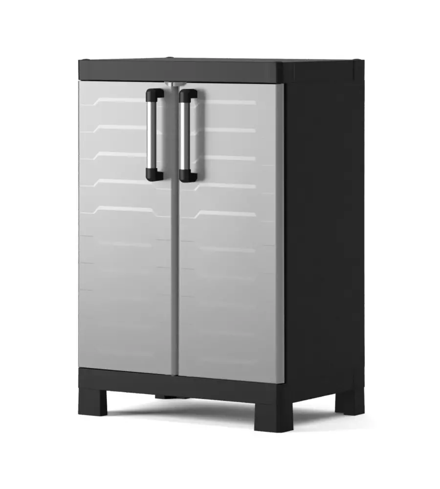 ARMADIO BASSO KETER "DETROIT"  IN RESINA GRIGIO 65X45X97 CM