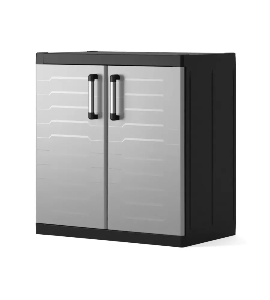 ARMADIO BASSO KETER "DETROIT XL" IN RESINA GRIGIO 89X54X93 CM