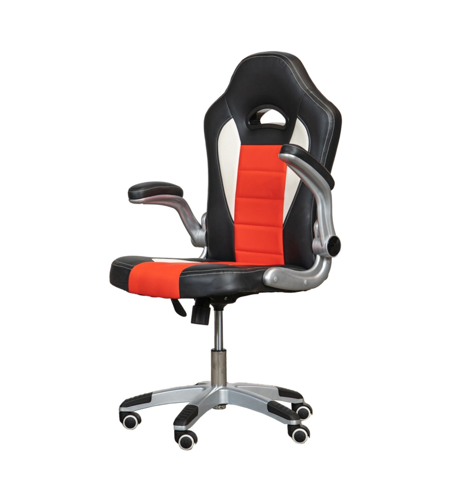 SEDIA GAMING "RIDER" ROSSA, 65X62X110 CM