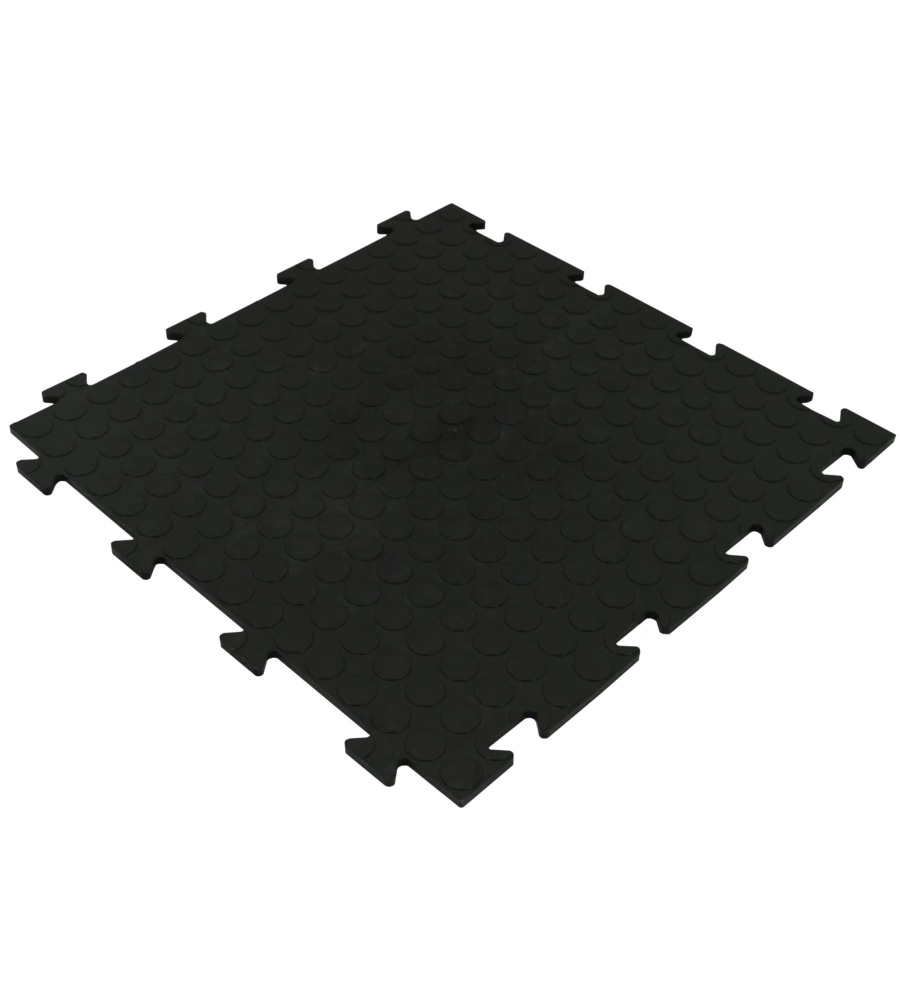 PROMO 5 PIASTRELLE IN PVC AD INCASTRO TENAX LINE - 500x500x8 MM - COLORE NERO
