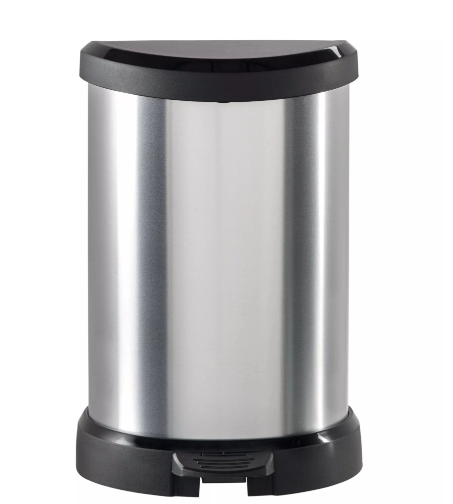 PATTUMIERA DECO CROMO CON PEDALE, 15L