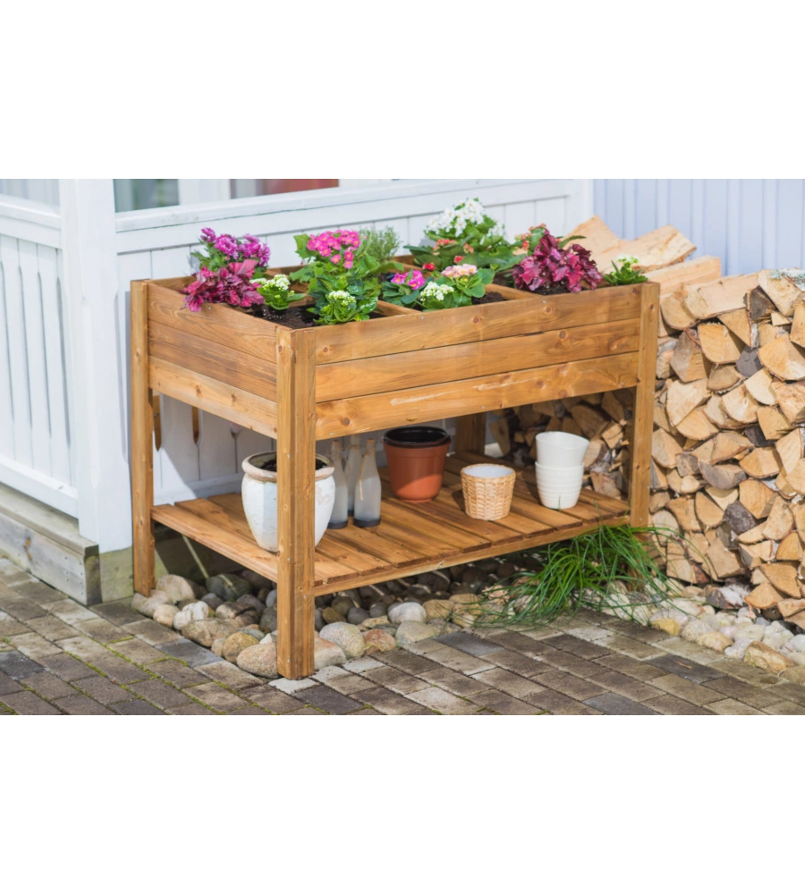 ORTO DA ESTERNO IN LEGNO APPLE MEDIUM, 120X80 CM