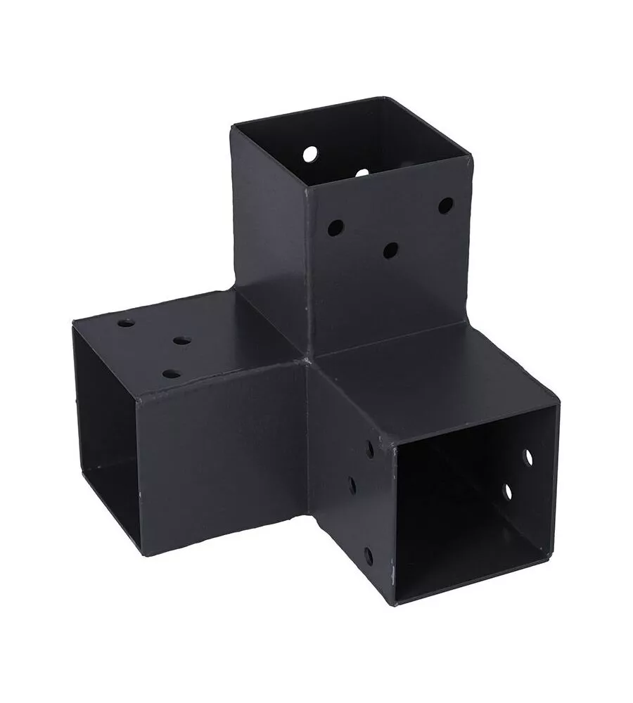 CONNETTORE PLUG-IN PER PALO 7X7 A 3 CONNESSIONI AD ANGOLO 90°, ANTRACITE - SUKI