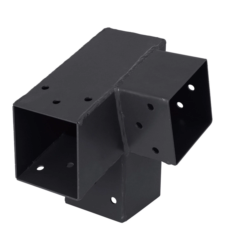 CONNETTORE PLUG-IN PER PALO 7X7 - 3 CONNESSIONI AD ANGOLO SINISTRO - 75° - ANTRACITE
