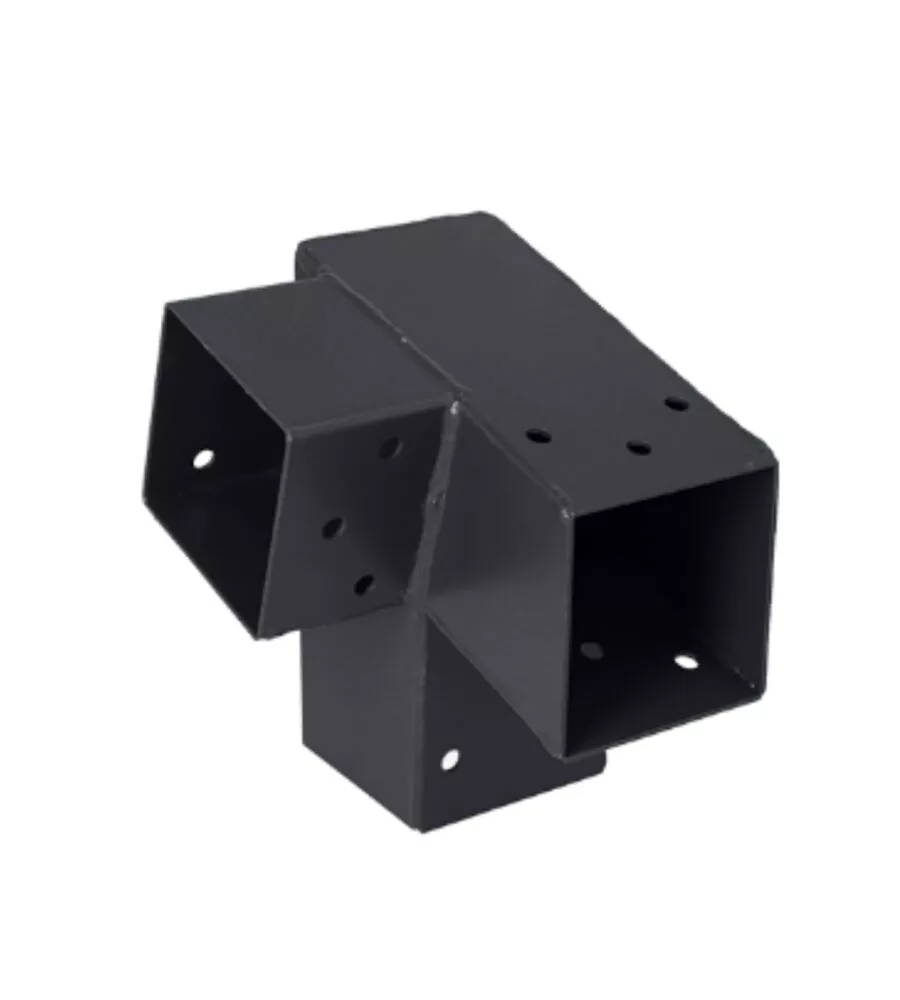 PLUG-IN CONNETTORE SUKI 7X7 ANGOLO SINISTRO 75° ANTRACITE CON 3 CONNESSIONI