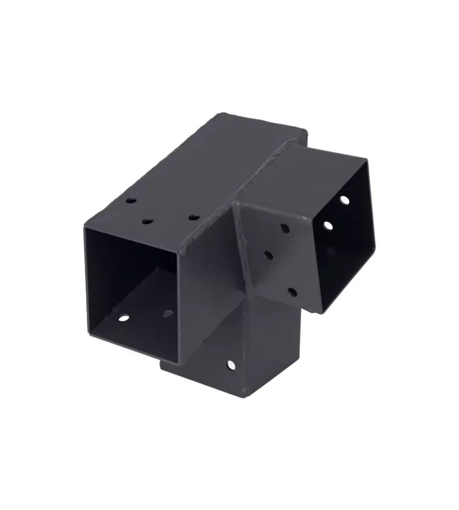 CONNETTORE ANGOLARE PLUG-IN 7X7 ANGOLO SINISTRO 105°, 3 CONNESSIONI, ANTRACITE - SUKI