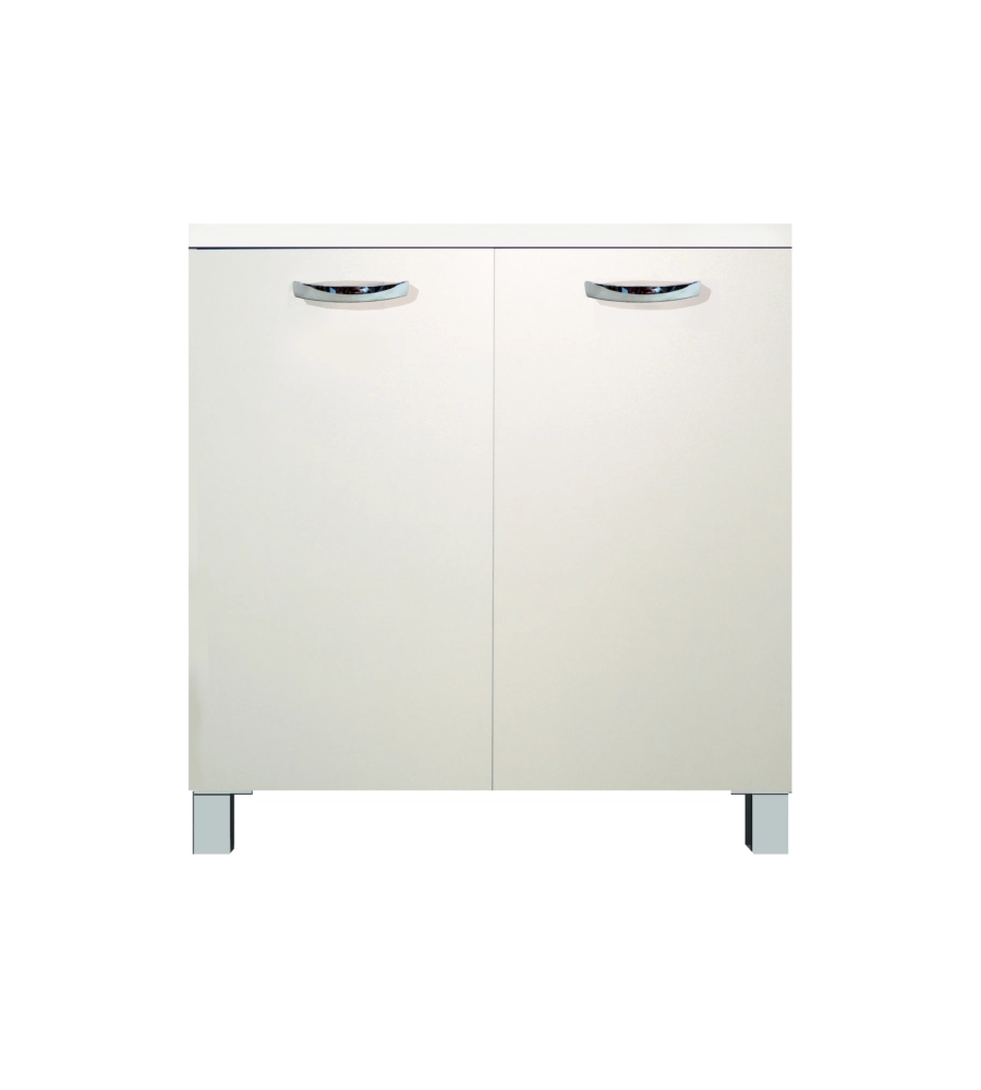 BASE CUCINA CON RIPIANO E 2 ANTE BIANCO "EASY", 80 CM