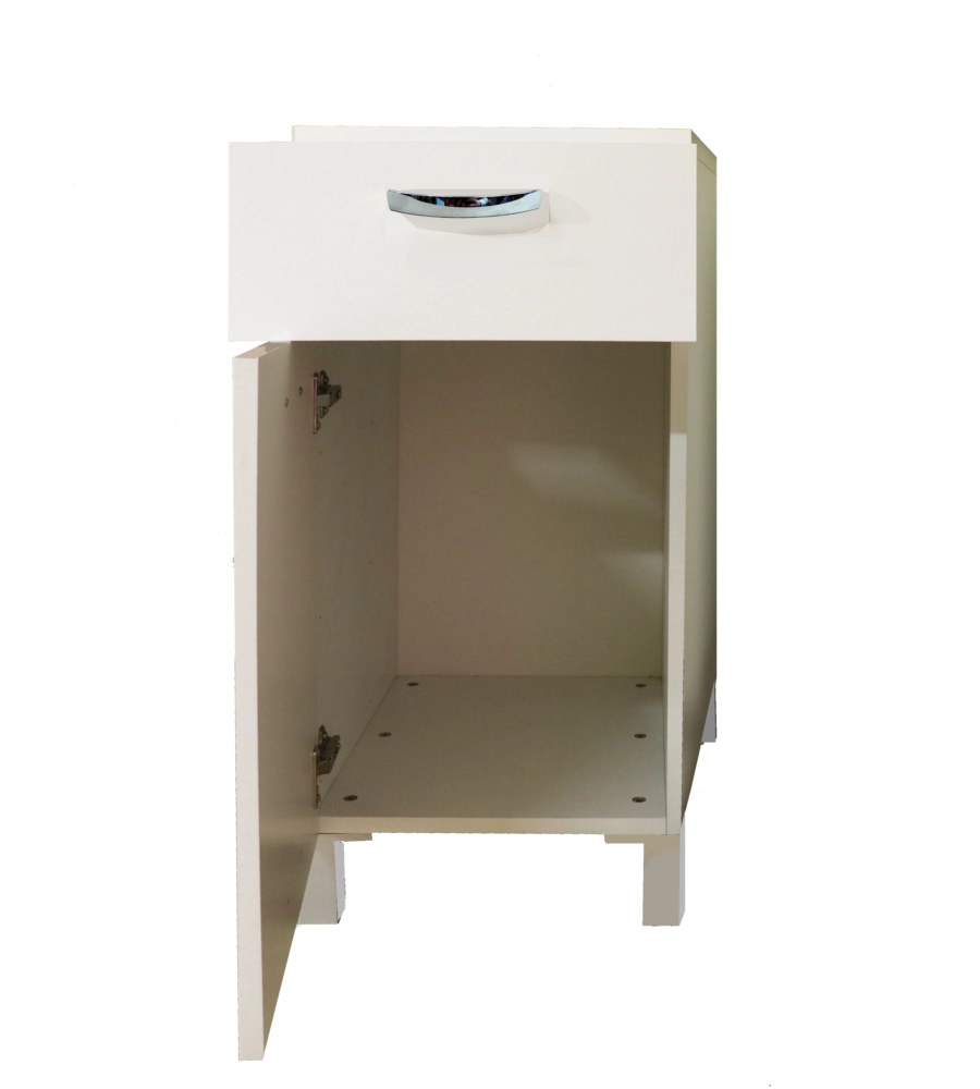 BASE CUCINA CON CASSETTO E UN'ANTA BIANCO - EASY PLUS - 40 CM