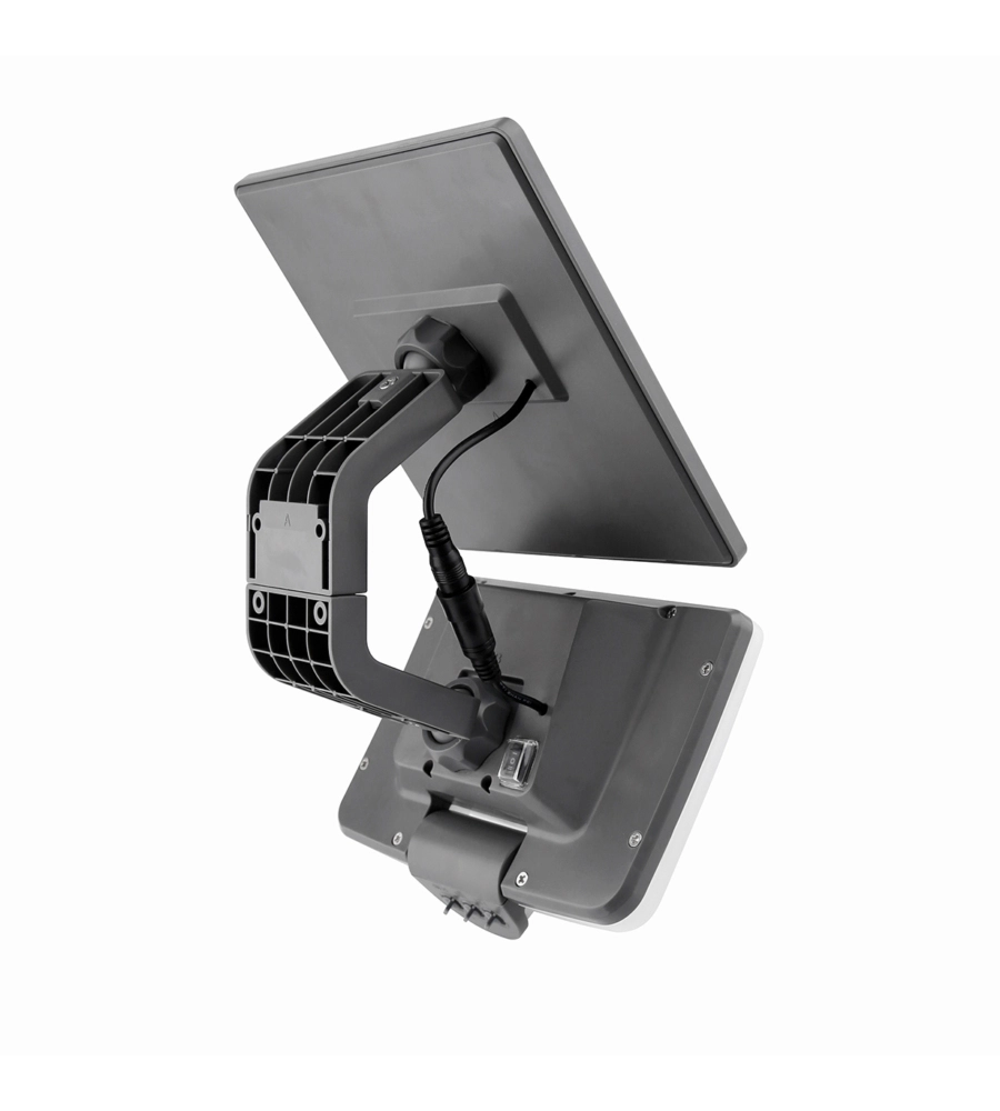 PROIETTORE LED "ULYSSE" ANTRACITE CON PANNELLO SOLARE, 10 W