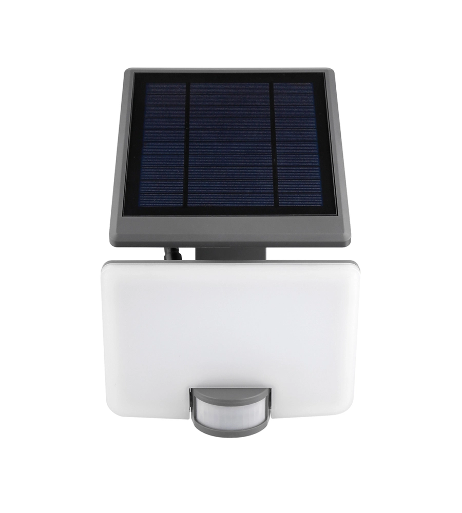 PROIETTORE LED "ULYSSE" ANTRACITE CON PANNELLO SOLARE, 10 W