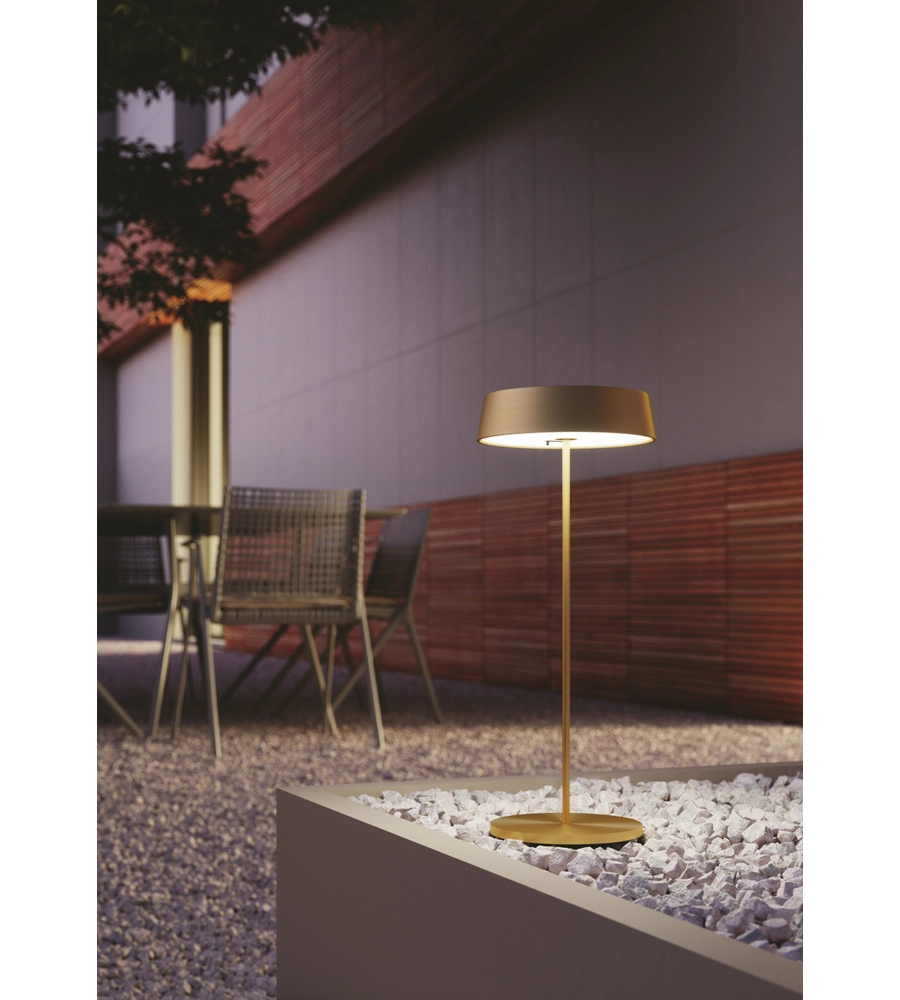 LUME LED PORTATILE "COCKTAIL" ORO 29,5 X 12 CM, 2.2 W
