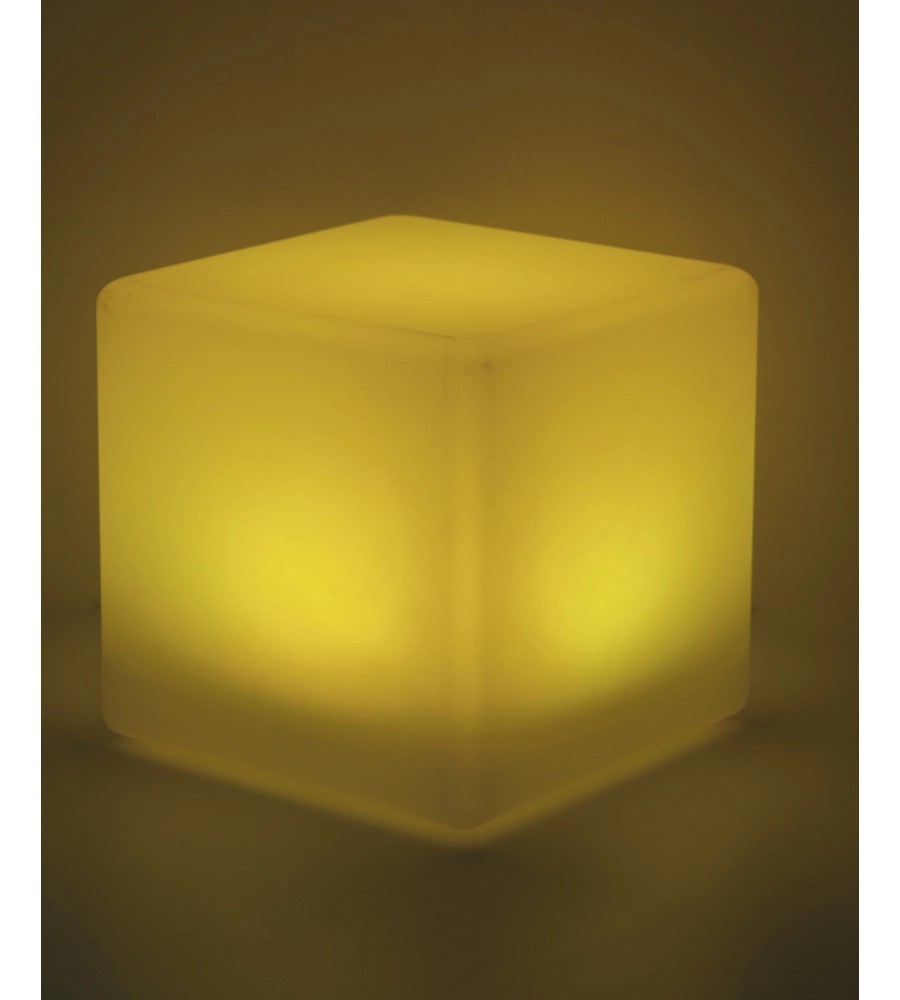 LUME DA GIARDINO SOLARE LED "GECO" BIANCO 30X30X30, 1.5 W