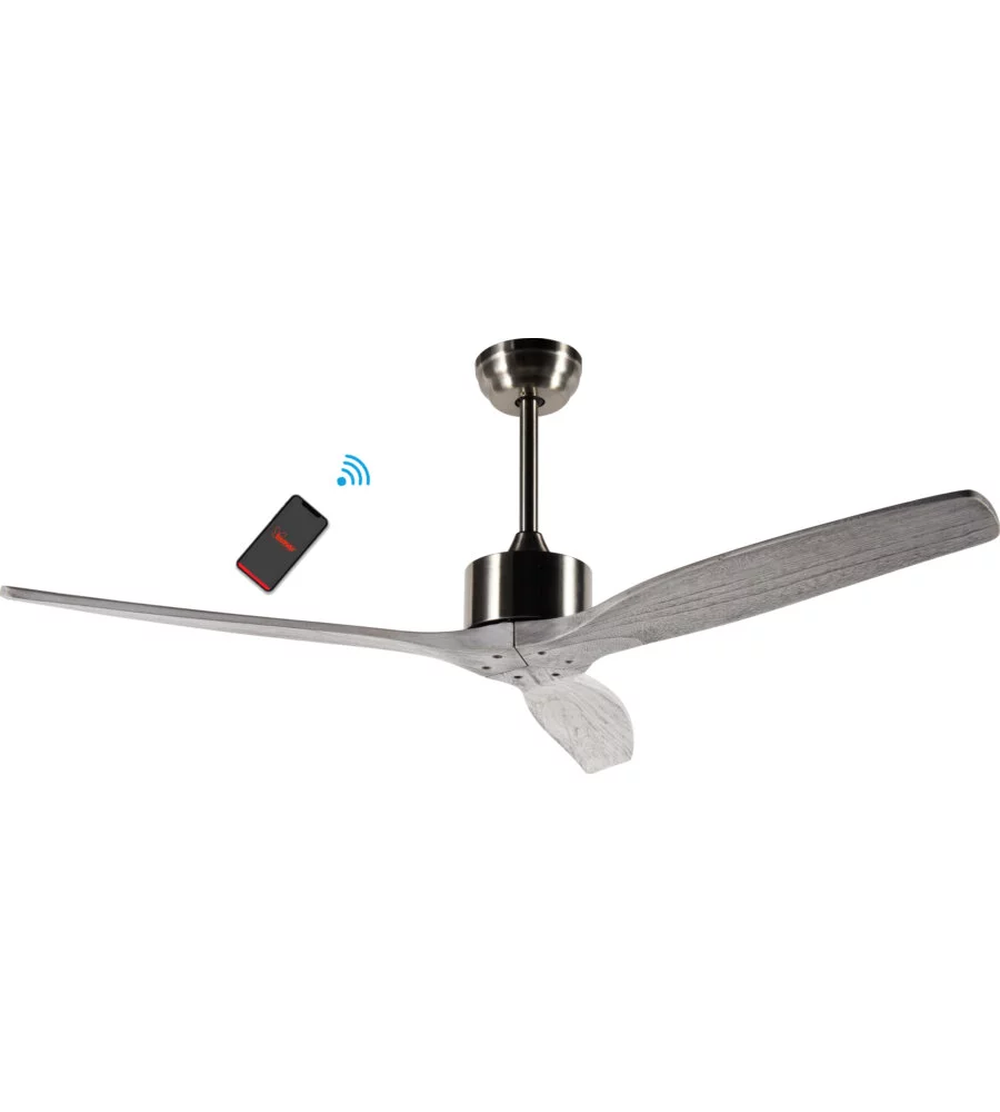 VENTILATORE DA SOFFITTO IN LEGNO CON WIFI - BIMAR VSL1320