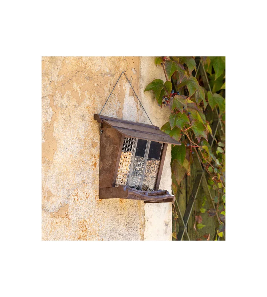 MANGIATOIA SILOS PER UCCELLI SELVATICI "JOK 11", 23X13X23 CM - FERPLAST