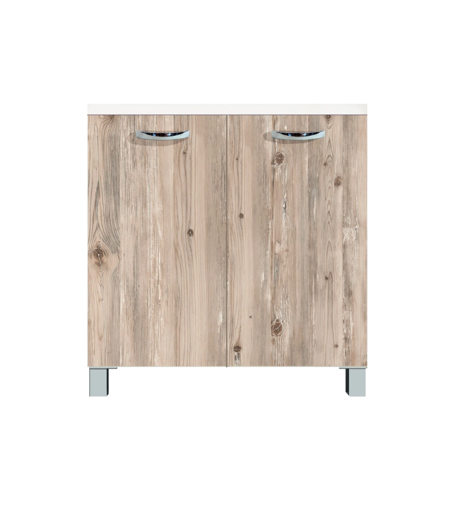 BASE CUCINA CON 2 ANTE E RIPIANO "EASY", 80 CM