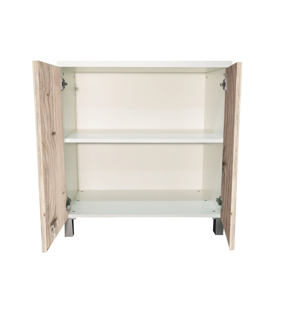 BASE CUCINA CON 2 ANTE E RIPIANO "EASY", 80 CM