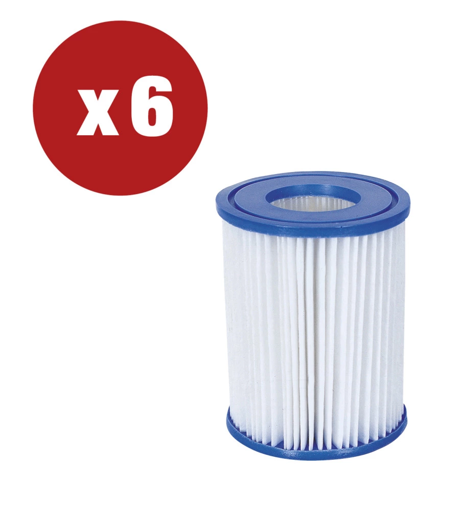 OFFERTA 6 PEZZI FILTRO A CARTUCCIA I PER POMPE BESTWAY DA 1.249 LT/ORA - COD. 58093