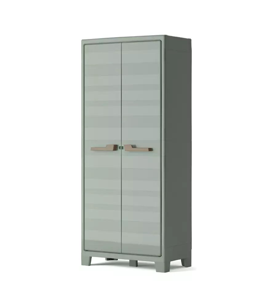 ARMADIO ALTO KETER "PLANET" IN RESINA GRIGIO 80X44X182 CM