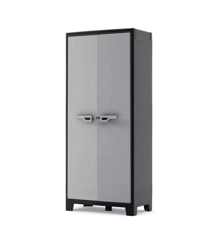 ARMADIO ALTO MULTISPACE KETER "TITAN" IN RESINA GRIGIO 80X44X182 CM