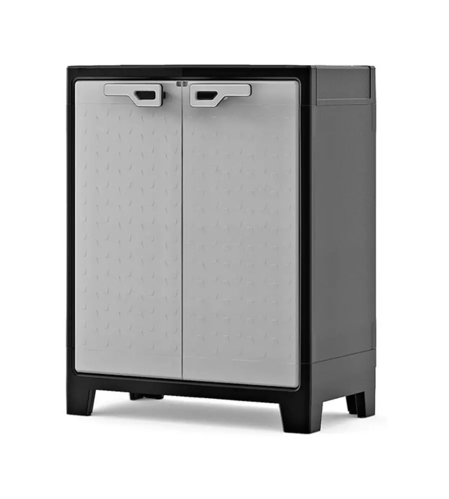 ARMADIO BASSO KETER "TITAN" IN RESINA GRIGIO 80X44X100 CM