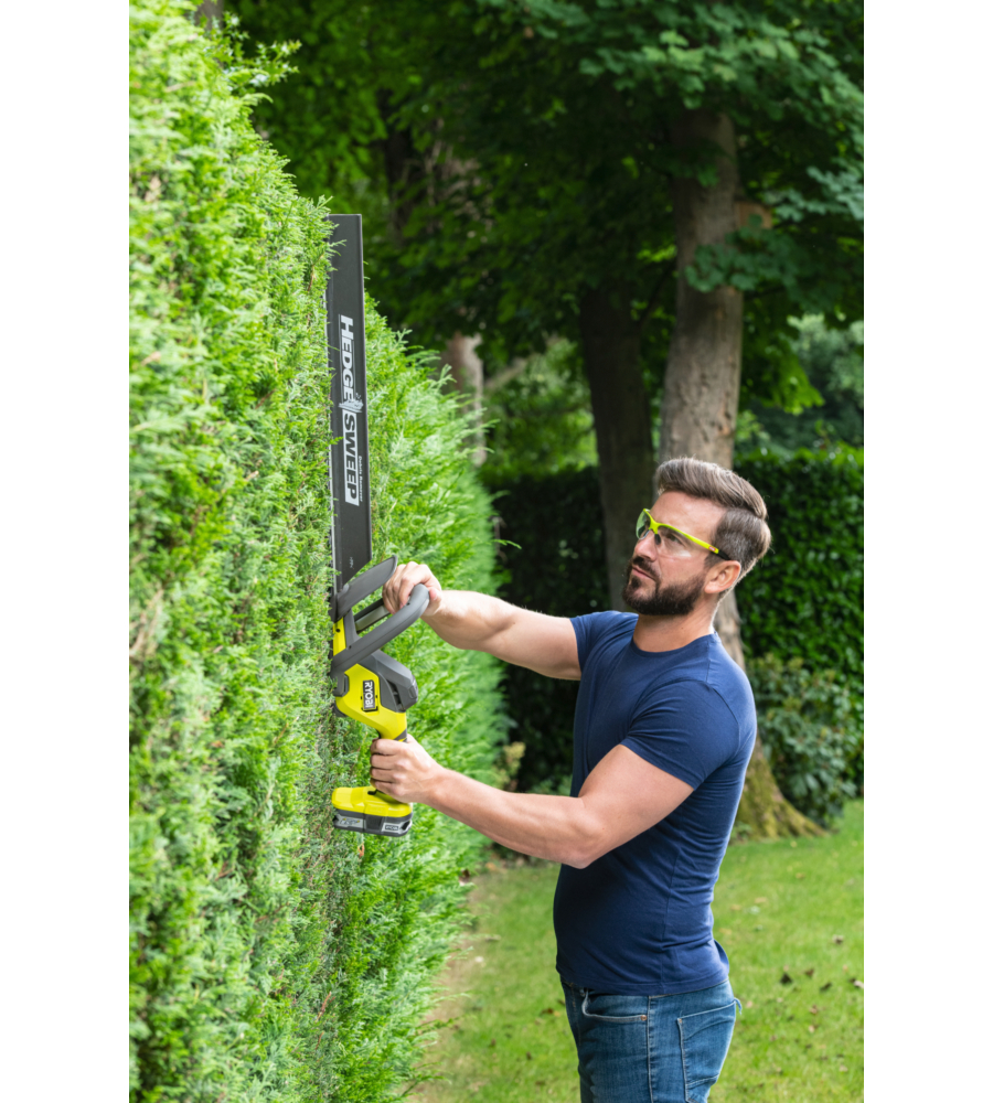 TAGLIASIEPI A BATTERIA RYOBI "RY18HT55A-0" LAMA 55 CM 18V, SOLO CORPO MACCHINA