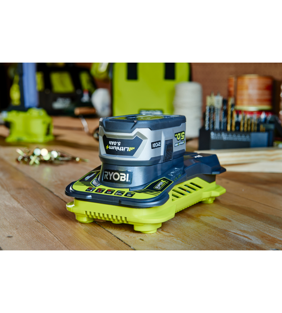 CARICABATTERIE SINGOLO RAPIDO RYOBI "RC18150" 18V