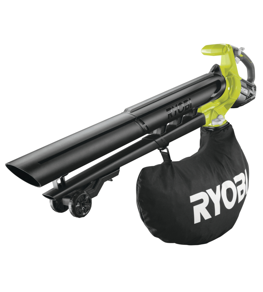 SOFFIATORE ASPIRATORE A BATTERIA RYOBI "OBV18" 18V, SOLO CORPO MACCHINA