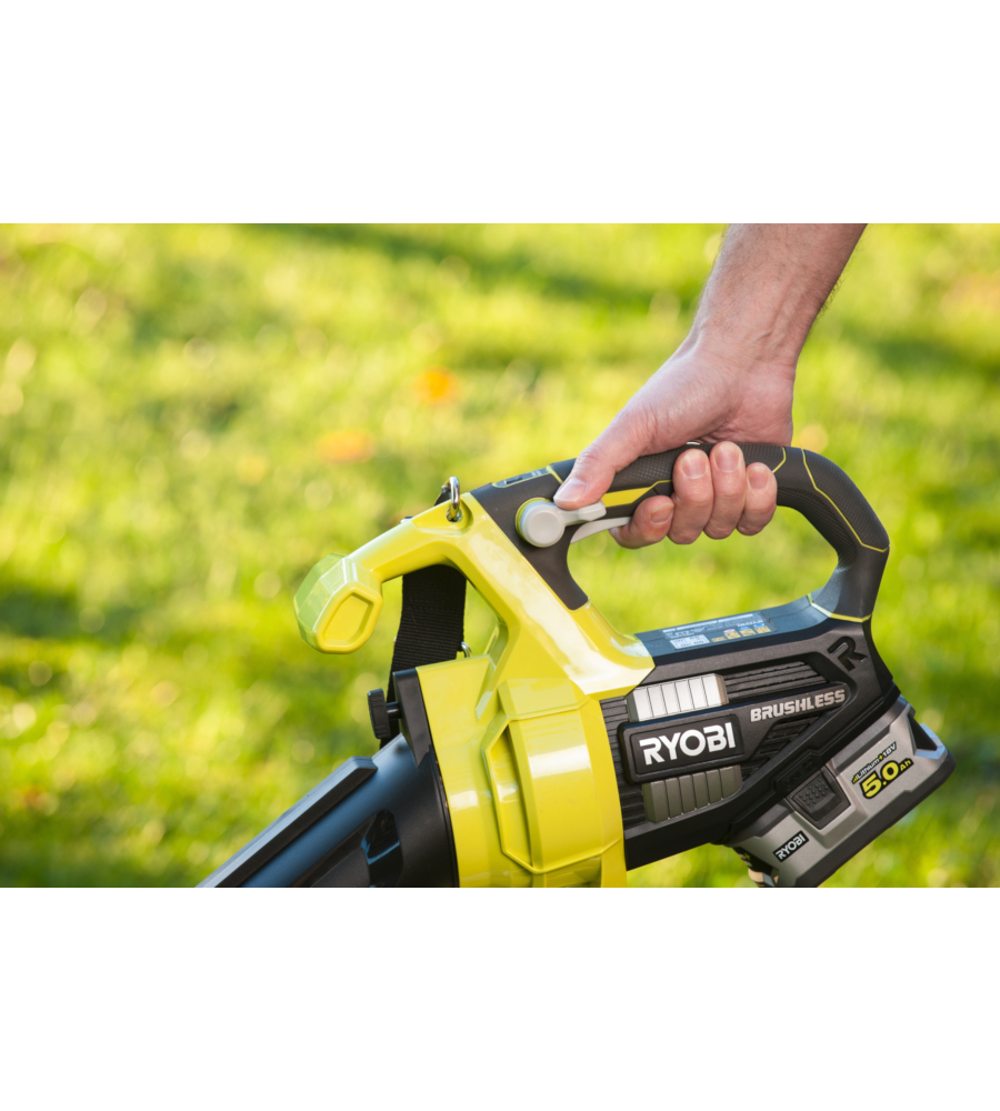 SOFFIATORE ASPIRATORE A BATTERIA RYOBI "OBV18" 18V, SOLO CORPO MACCHINA