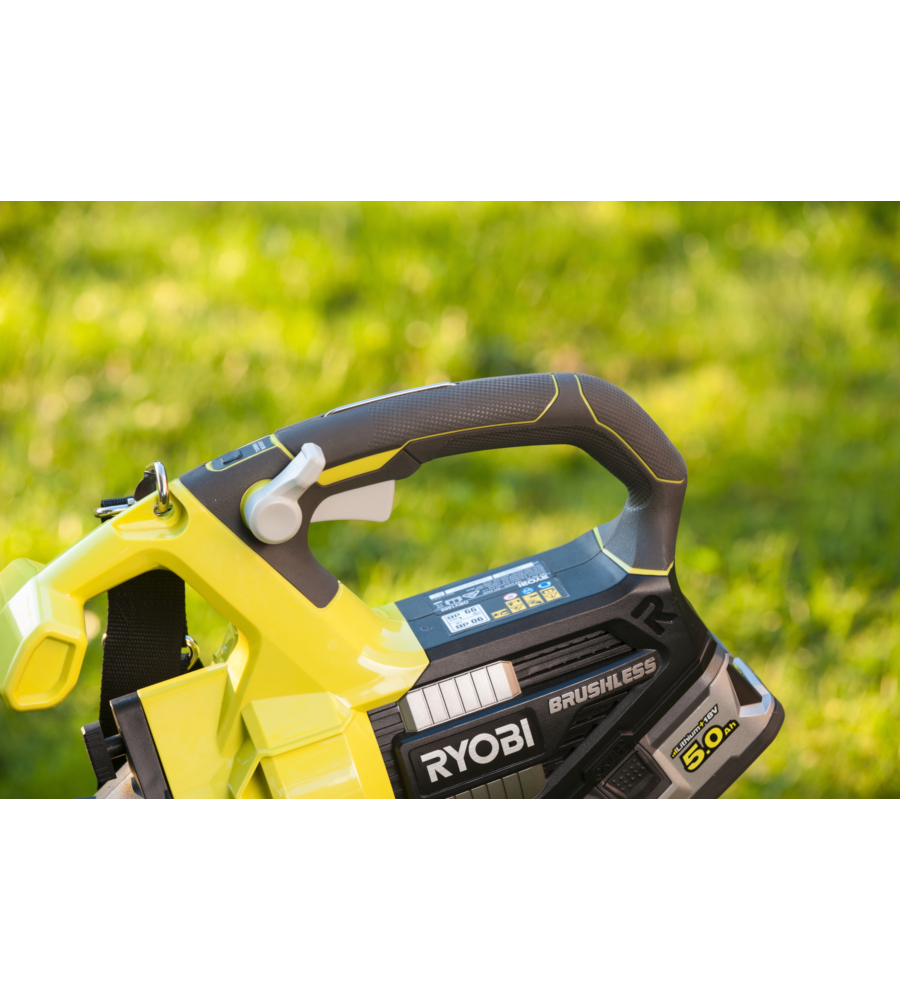 SOFFIATORE ASPIRATORE A BATTERIA RYOBI "OBV18" 18V, SOLO CORPO MACCHINA