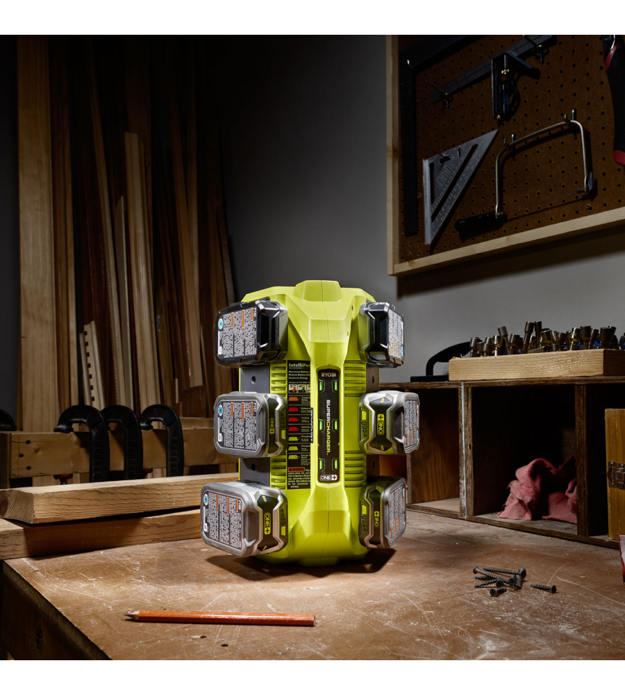 CARICABATTERIE SEQUENZIALE RYOBI "RC18627" 6 POSTAZIONI 18V
