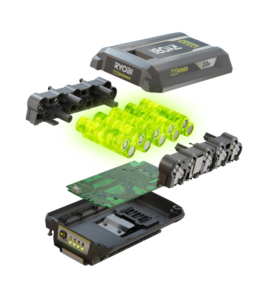 BATTERIA DI RICAMBIO RYOBI MAX POWER "RY36B20B" 36V 2AH