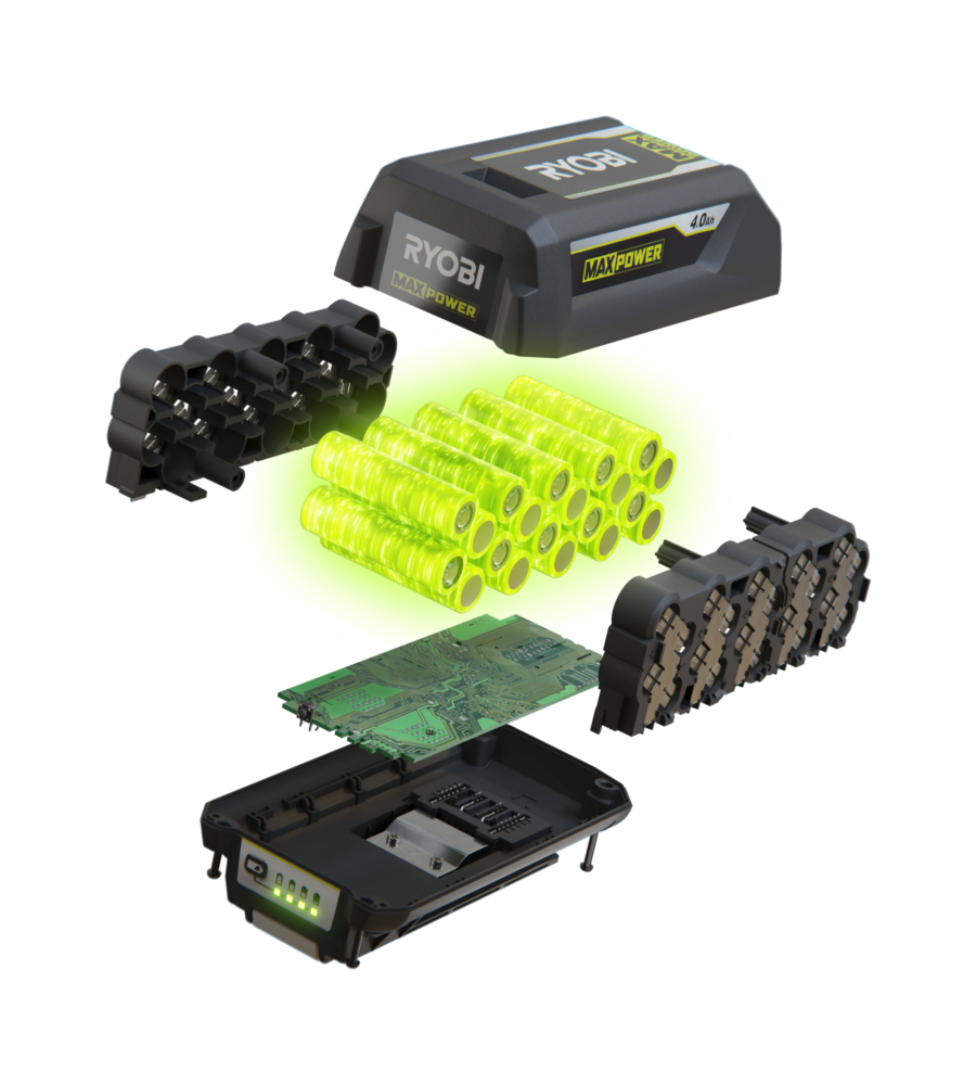 BATTERIA DI RICAMBIO RYOBI MAX POWER "RY36B40B" 36V 4AH