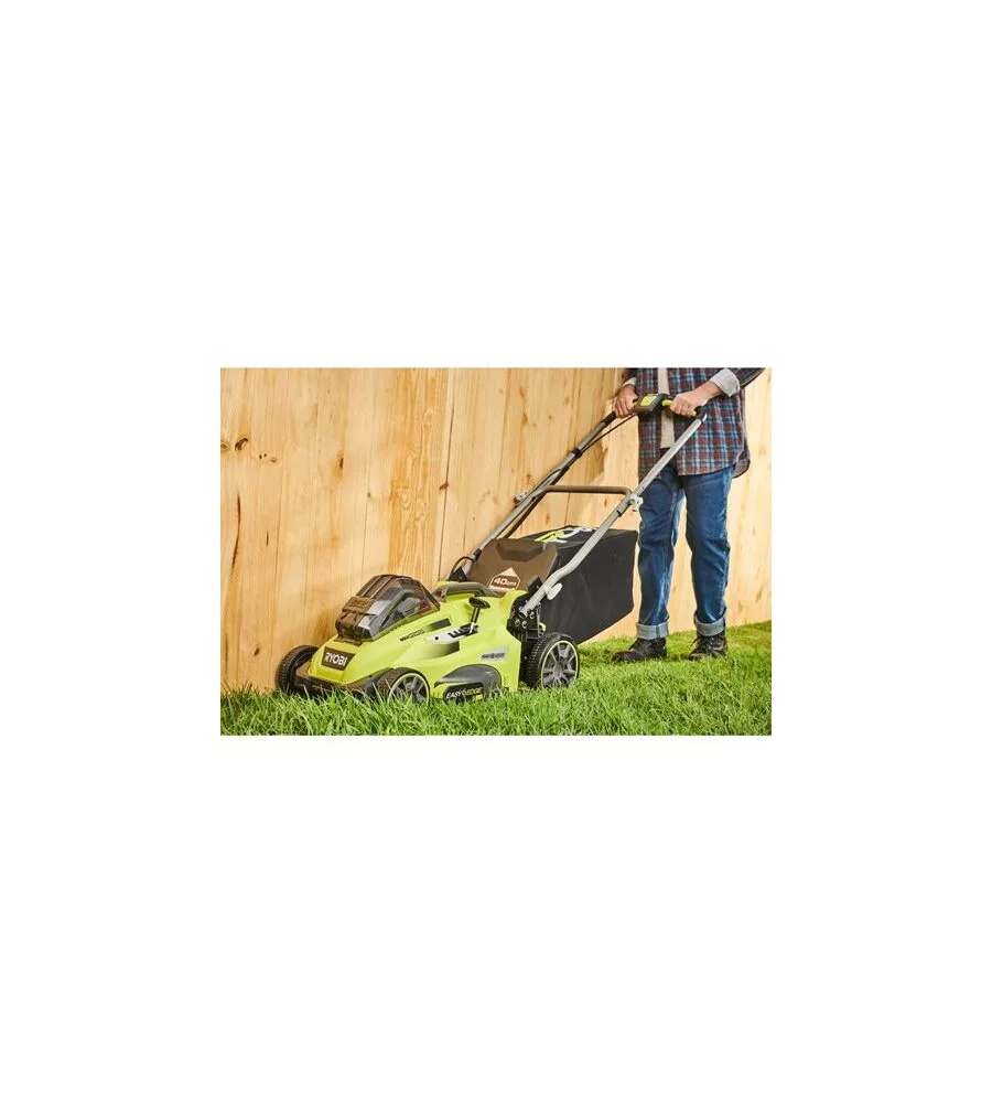 TAGLIAERBA A BATTERIA TRAZIONATO RYOBI "RLM36X41H50PG" TAGLIO 40 CM 36V, BATTERIA 5.0 AH INCLUSA