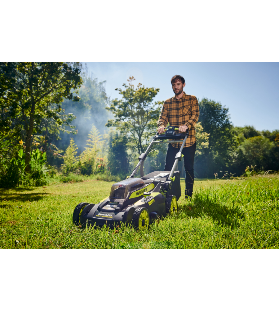 TAGLIAERBA A BATTERIA TRAZIONATO RYOBI "RY36LMX51A-160" TAGLIO 51 CM 36V, BATTERIA 6.0 AH INCLUSA