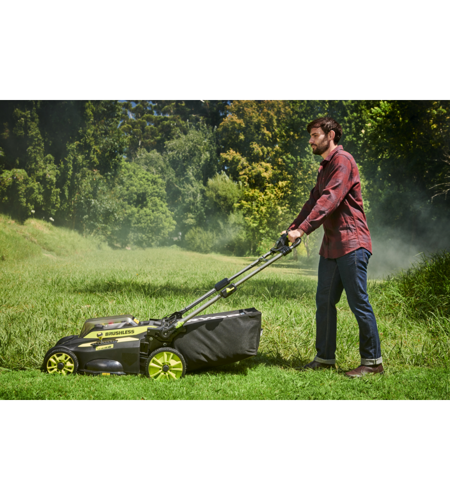 TAGLIAERBA A BATTERIA TRAZIONATO RYOBI "RY36LMX51A-160" TAGLIO 51 CM 36V, BATTERIA 6.0 AH INCLUSA
