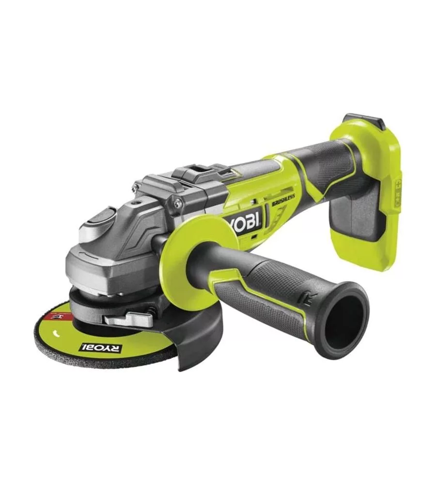 SMERIGLIATRICE ANGOLARE BRUSHLESS A BATTERIA RYOBI "R18AG-0" 125MM 18V, SOLO CORPO MACCHINA
