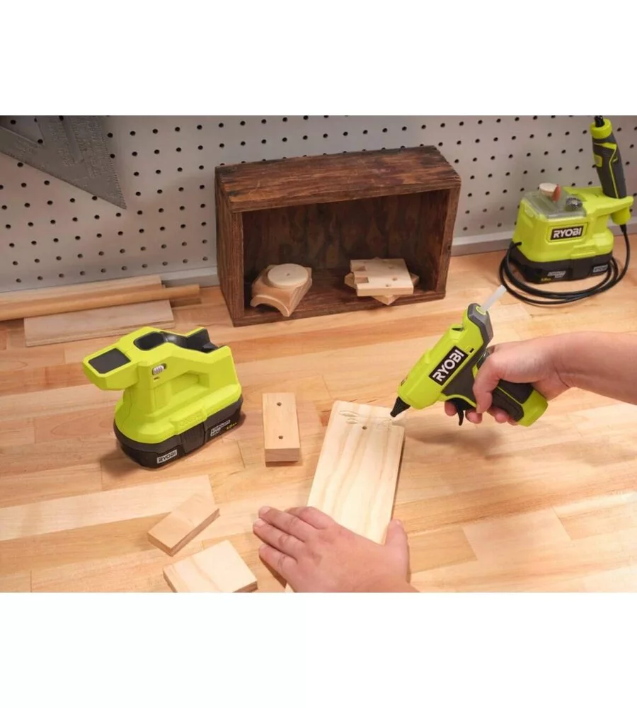 MINI PISTOLA PER COLLA A CALDO A BATTERIA RYOBI "RGLM18-0" 18V, SOLO CORPO MACCHINA