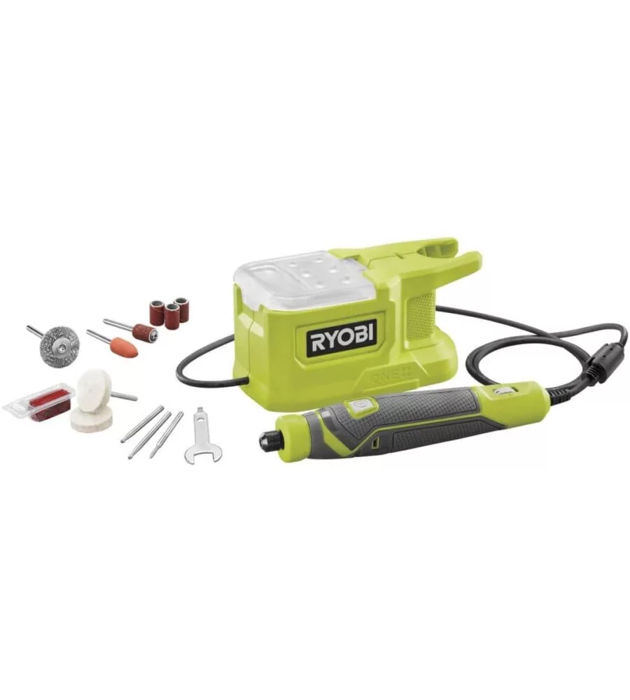 UTENSILE ROTATIVO COMPATTO A BATTERIA RYOBI "RRT18-0" 18V, SOLO CORPO MACCHINA