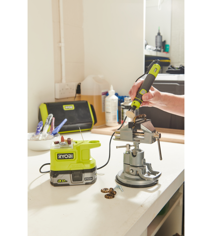 UTENSILE ROTATIVO COMPATTO A BATTERIA RYOBI "RRT18-0" 18V, SOLO CORPO MACCHINA