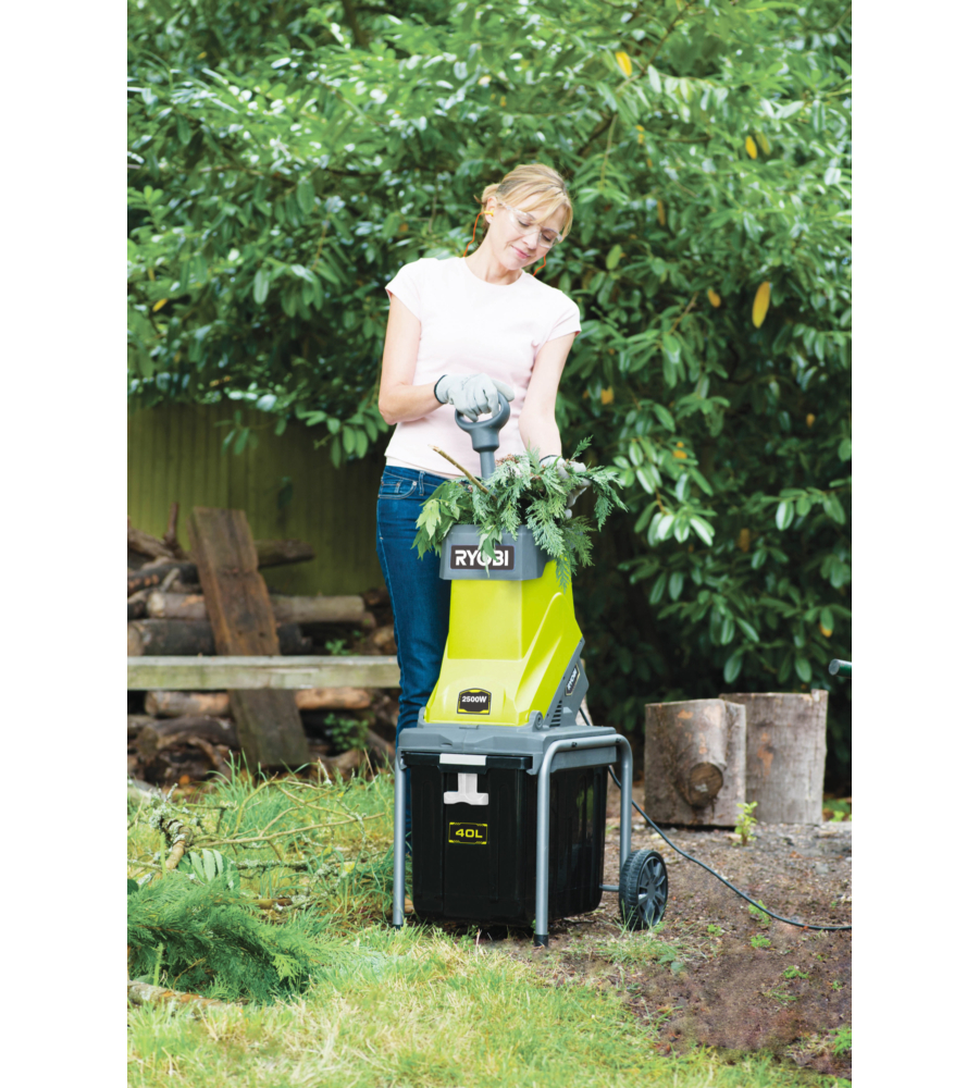BIOTRITURATORE ELETTRICO A LAME RYOBI "RSH2545B", 2500 W