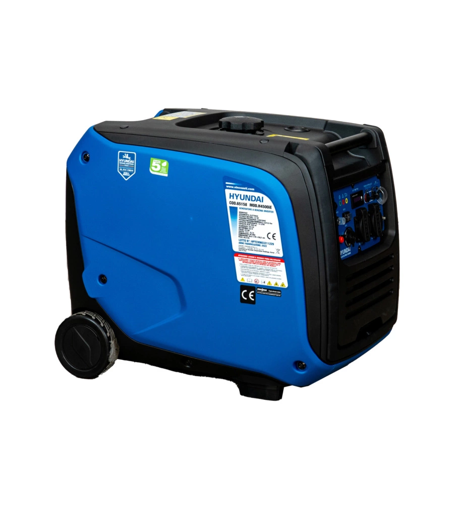 GENERATORE DI CORRENTE INVERTER A BENZINA HYUNDAI 3500 W - COD. 65158