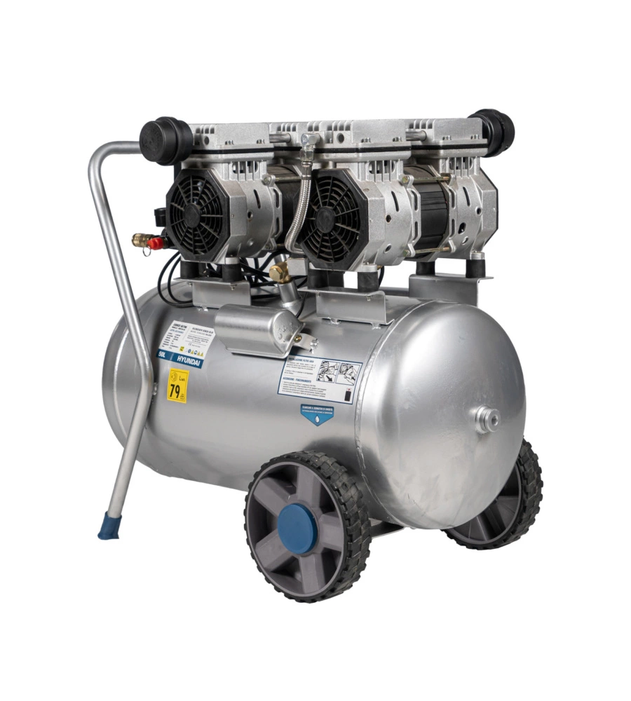 COMPRESSORE ARIA SILENZIATO HYUNDAI 50L 3HP