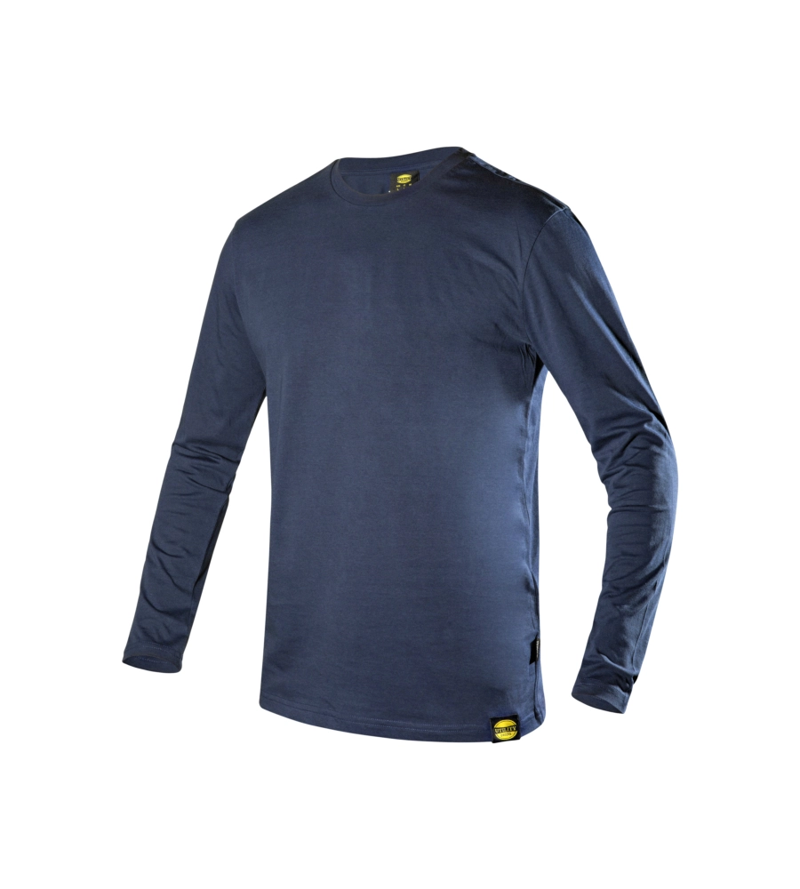 DIADORA T-SHIRT DA LAVORO MANICA LUNGA ML MONO ORGANIC BLU, TG XXL