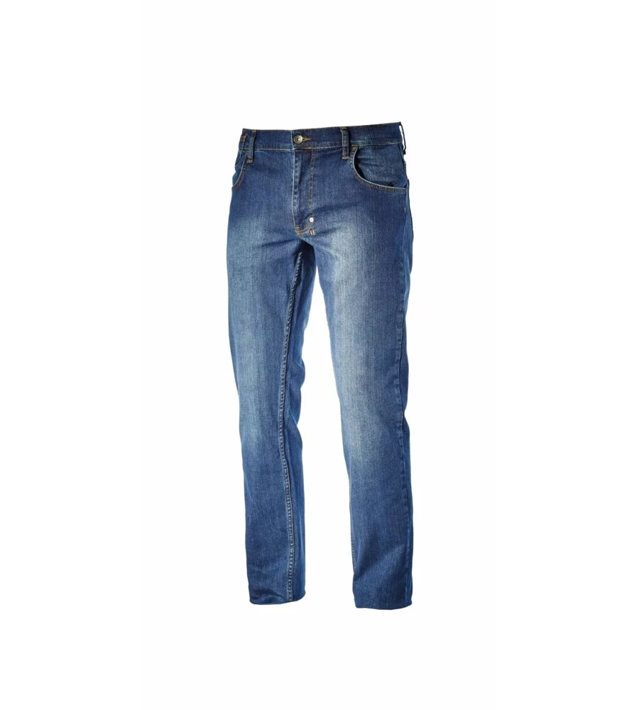 DIADORA PANTALONE JEANS DA LAVORO STONE BLU, TG XL